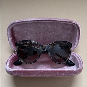 Miu Miu Leopard Print Sunglasses